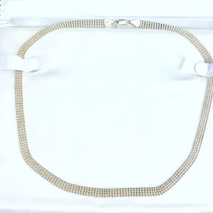 Sterling silver necklace.